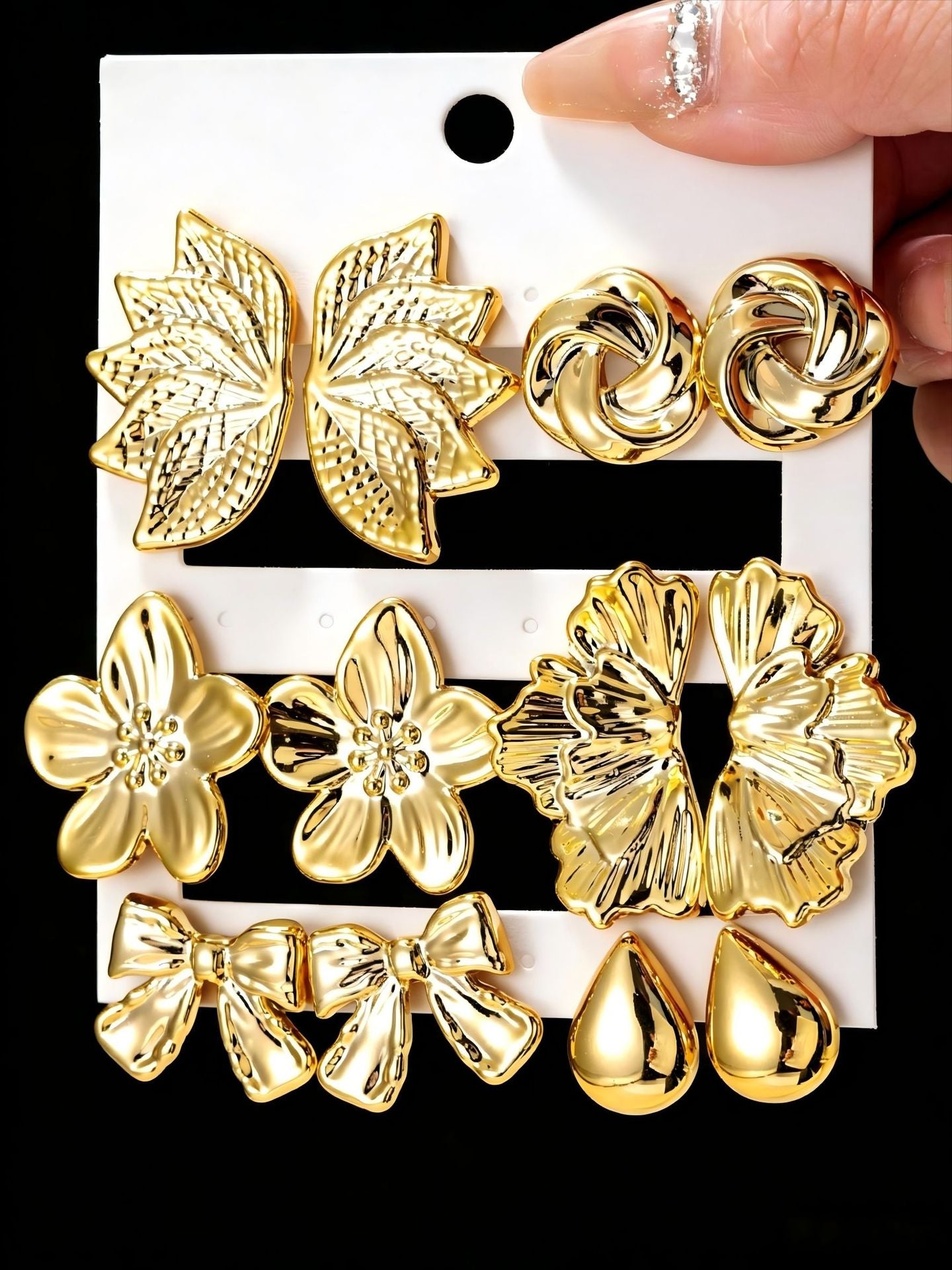Women's Bow Tie Leaf Suitable For Daily Earrings