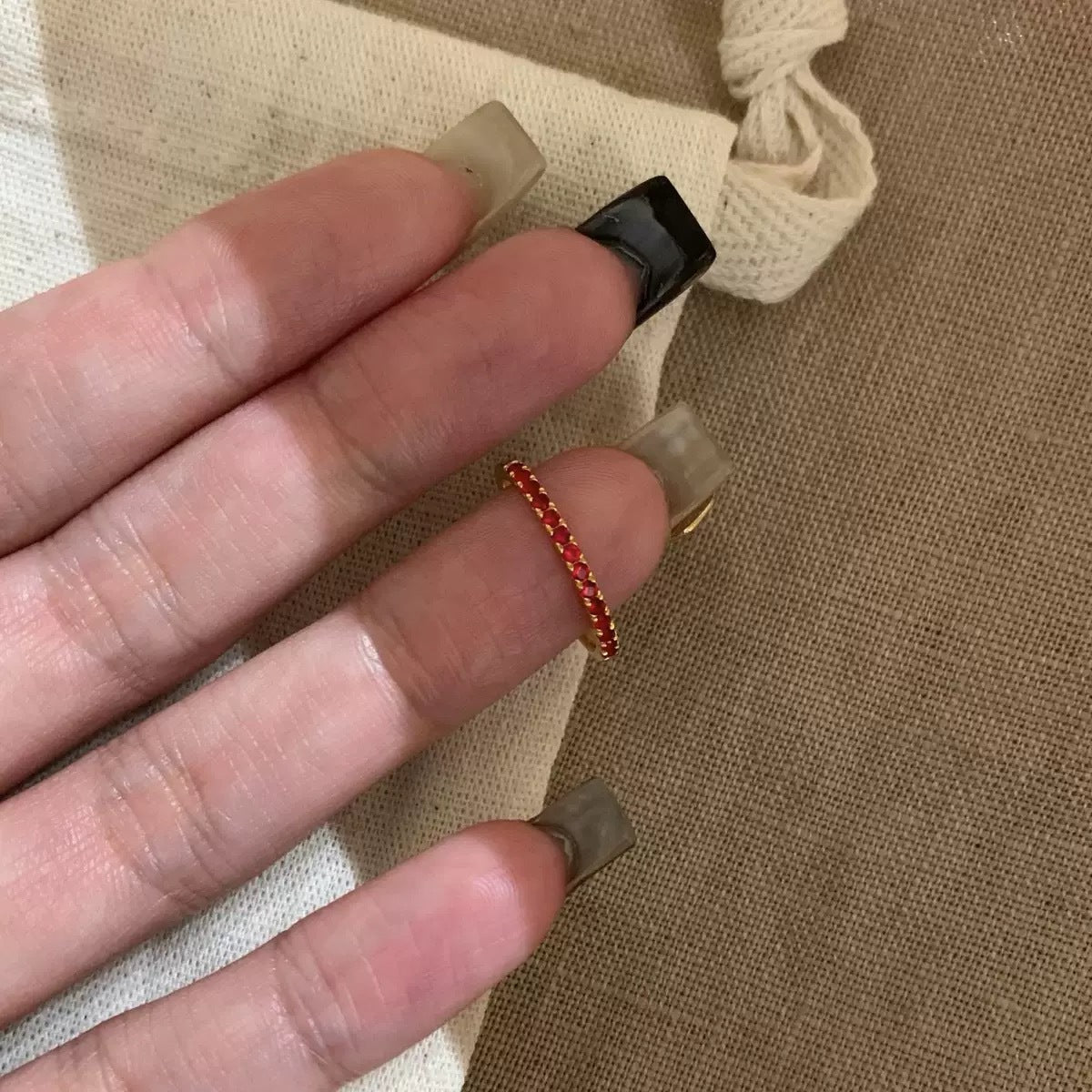 Shiny Diamond Female Gang Drill Light Luxury Rings