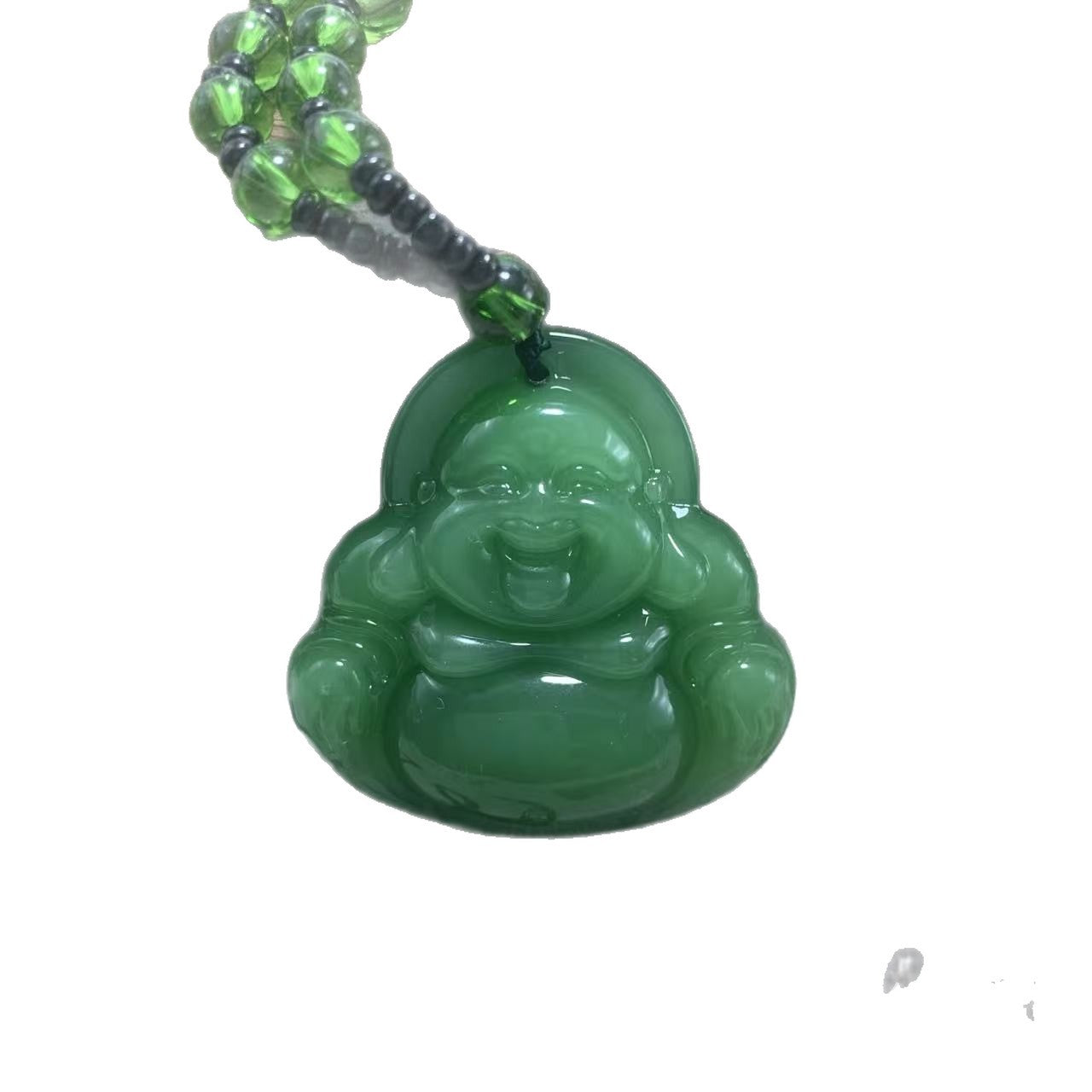 Double-sided Pattern Carving Big Belly Buddha Male Smiling Face Sweater Necklace
