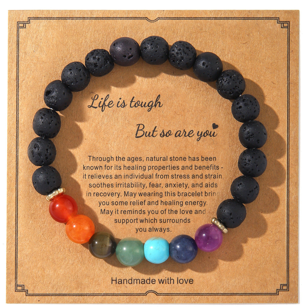 Fashion Simple Style Natural Stone Beaded Blessing Bracelets