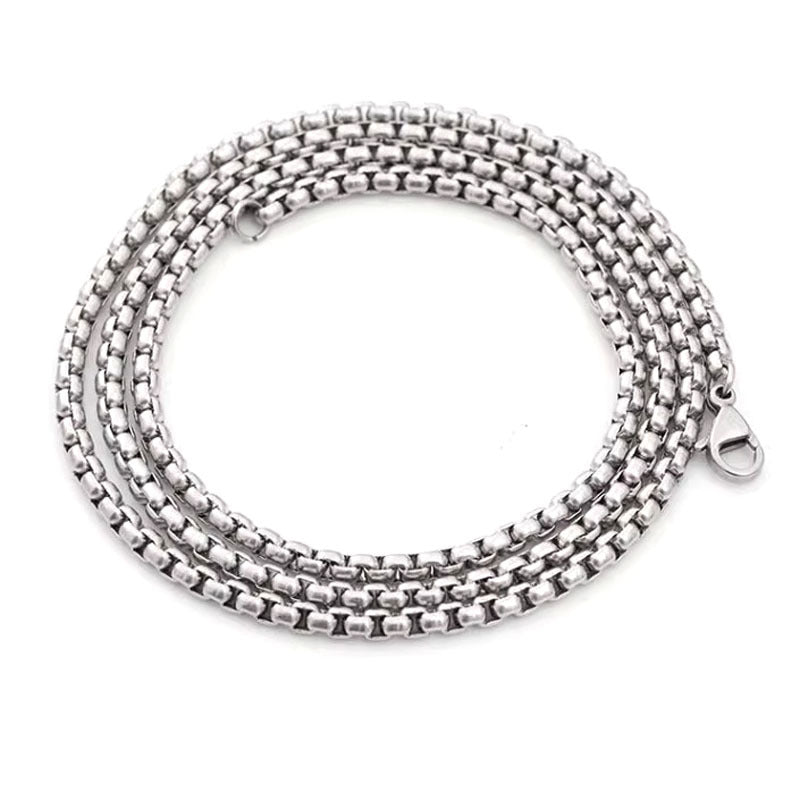 Women's Stainless Steel Square Pearl Fashion Short Necklaces