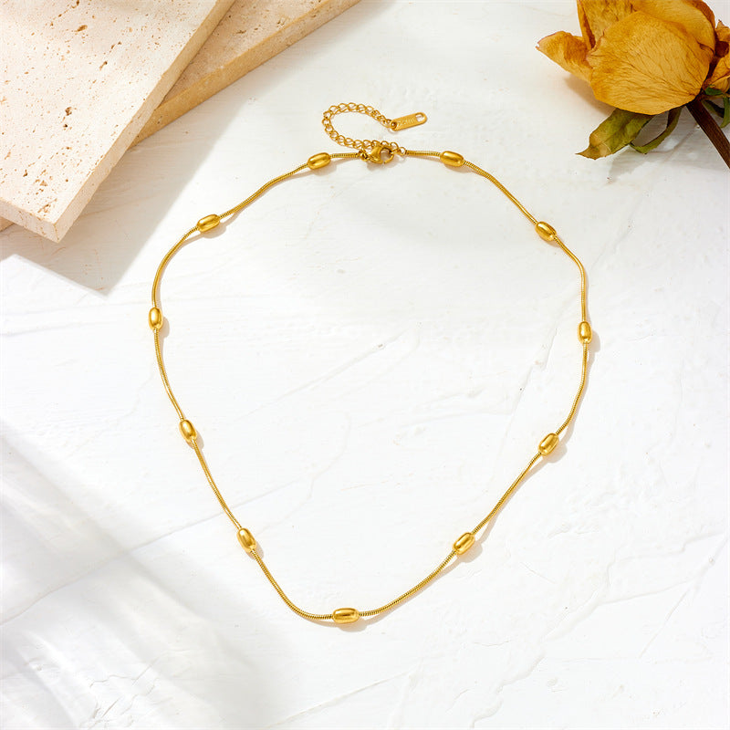 Simple Stainless Steel Design Personality Long Necklace