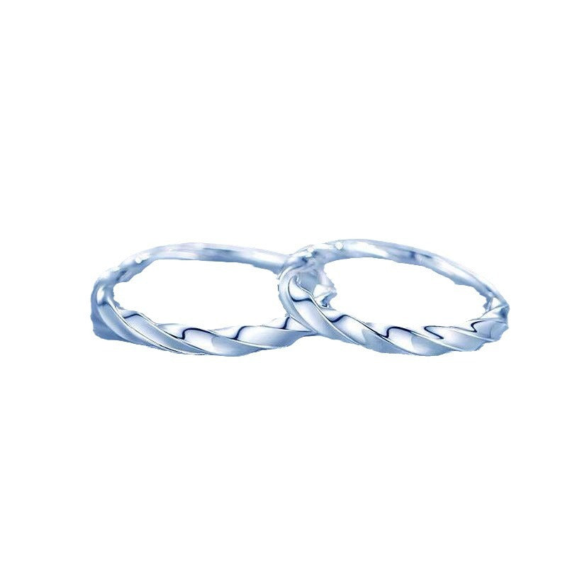 Women's Sterling Sier For Twist Small Circle Personality Fashion Earrings