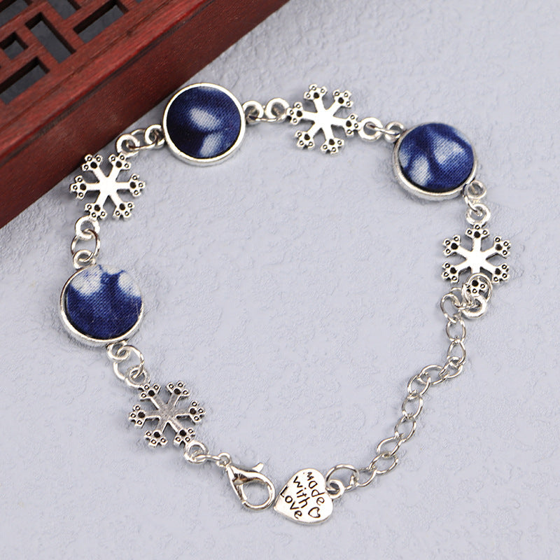 Women's Yunnan National Style Blue Dyed Dali Bracelets