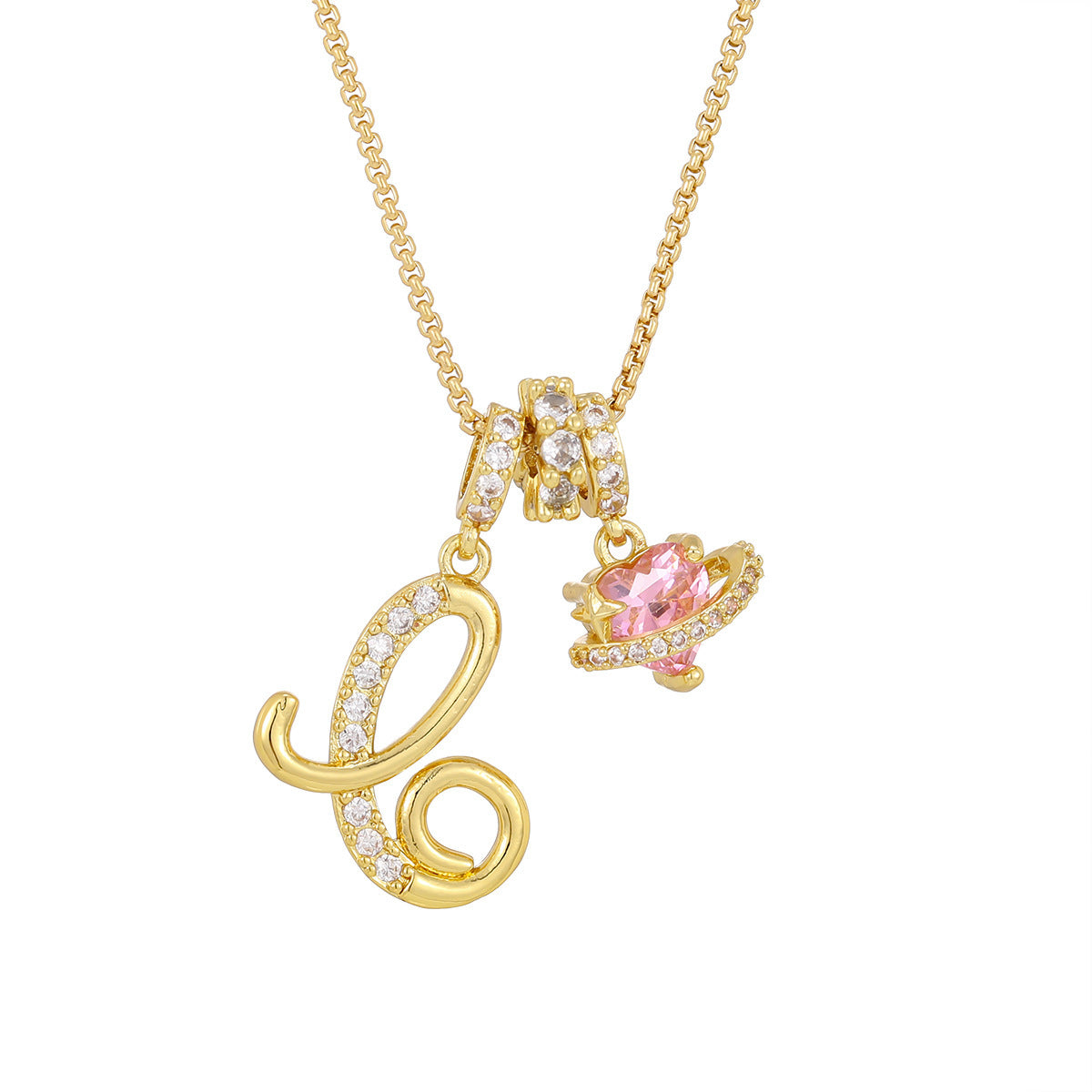 Dopamine English Letter Light Luxury Minority Necklaces