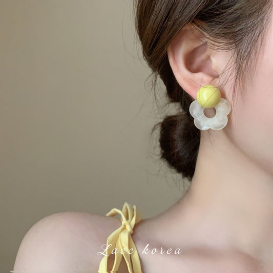Niche Unique Design Sense Summer Fresh Earrings