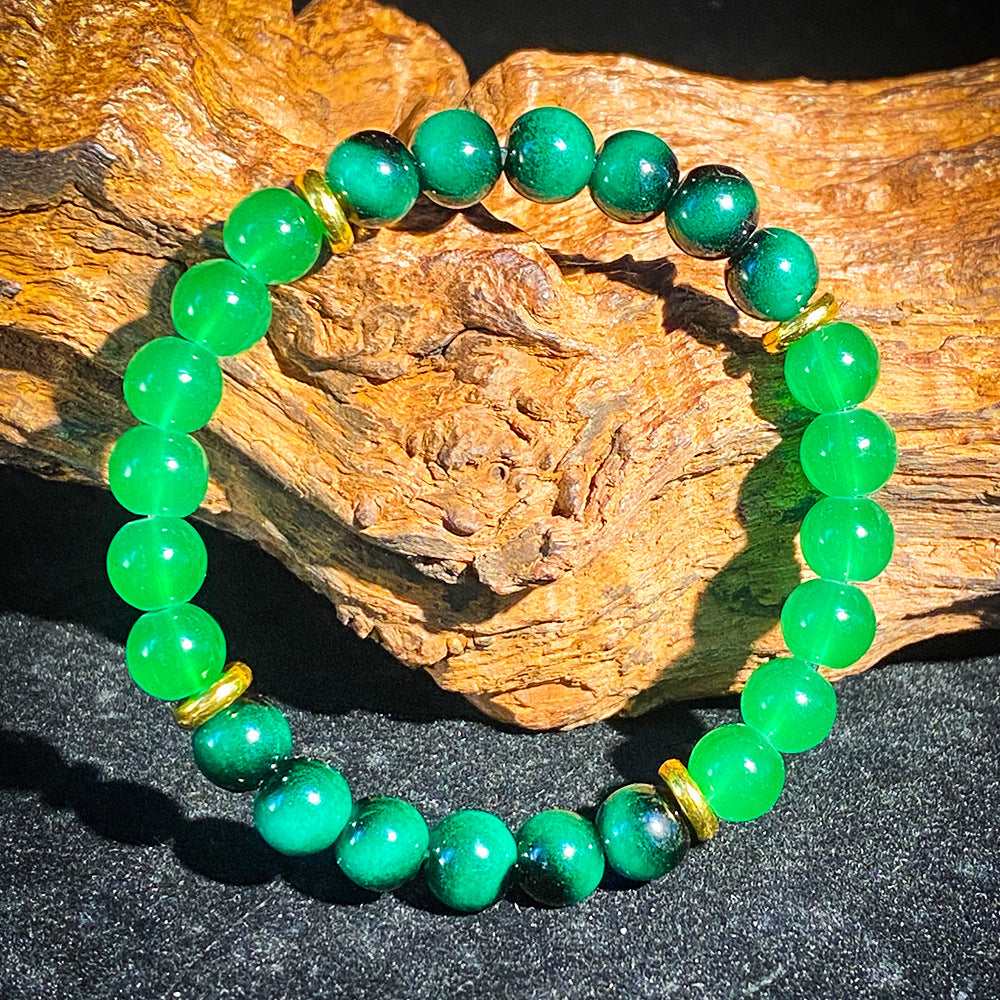 Green Tigereye Lucky Energy Attract Wealth Bracelets