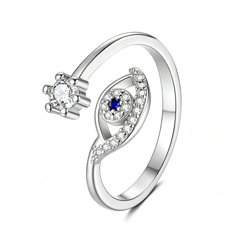 Eye Open Fashion Personality Hip Hop Ring