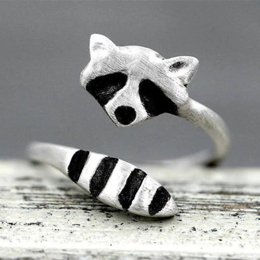 Creative Raccoon Open Female Cute Fox Tail Ring