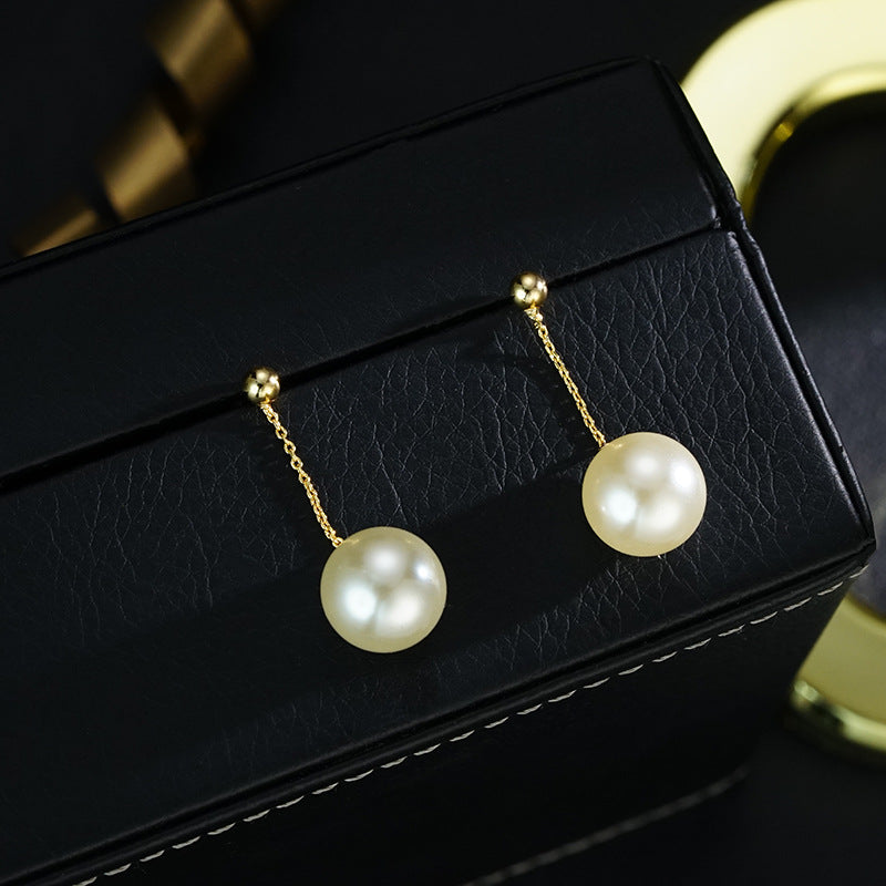 Network Classic Long Bead Tassel Simple Graceful Earrings