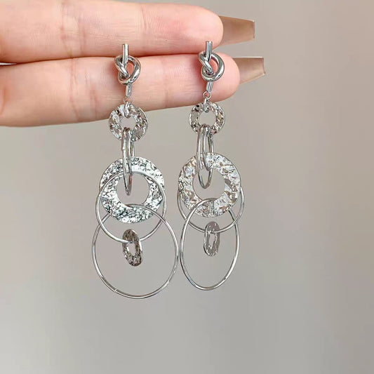 Style Metal Geometry Fashion High Sense Big Niche Design Stud Earrings