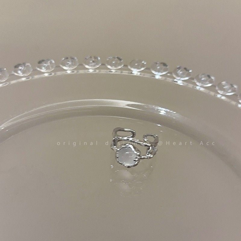 Women's Open-end Zircon Light Luxury High-grade Temperament Index Finger Ring