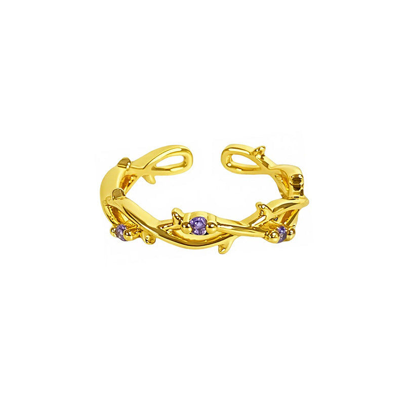 Colorful Zircon Design Light Luxury High-grade Rings
