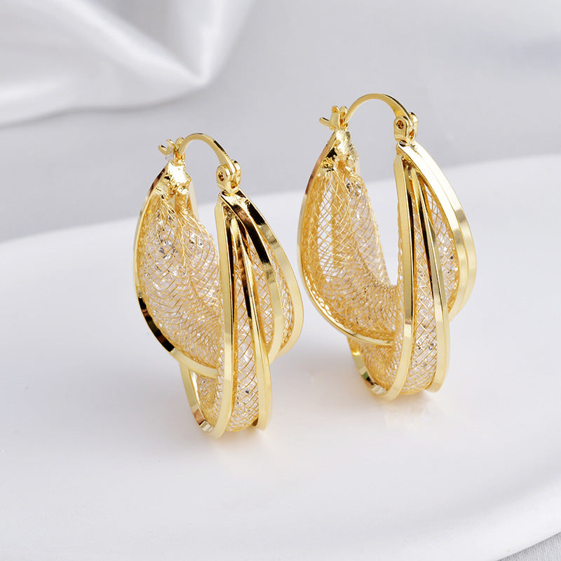 Luxury High Sense Super Shiny Crystal Clip Niche Design Rings