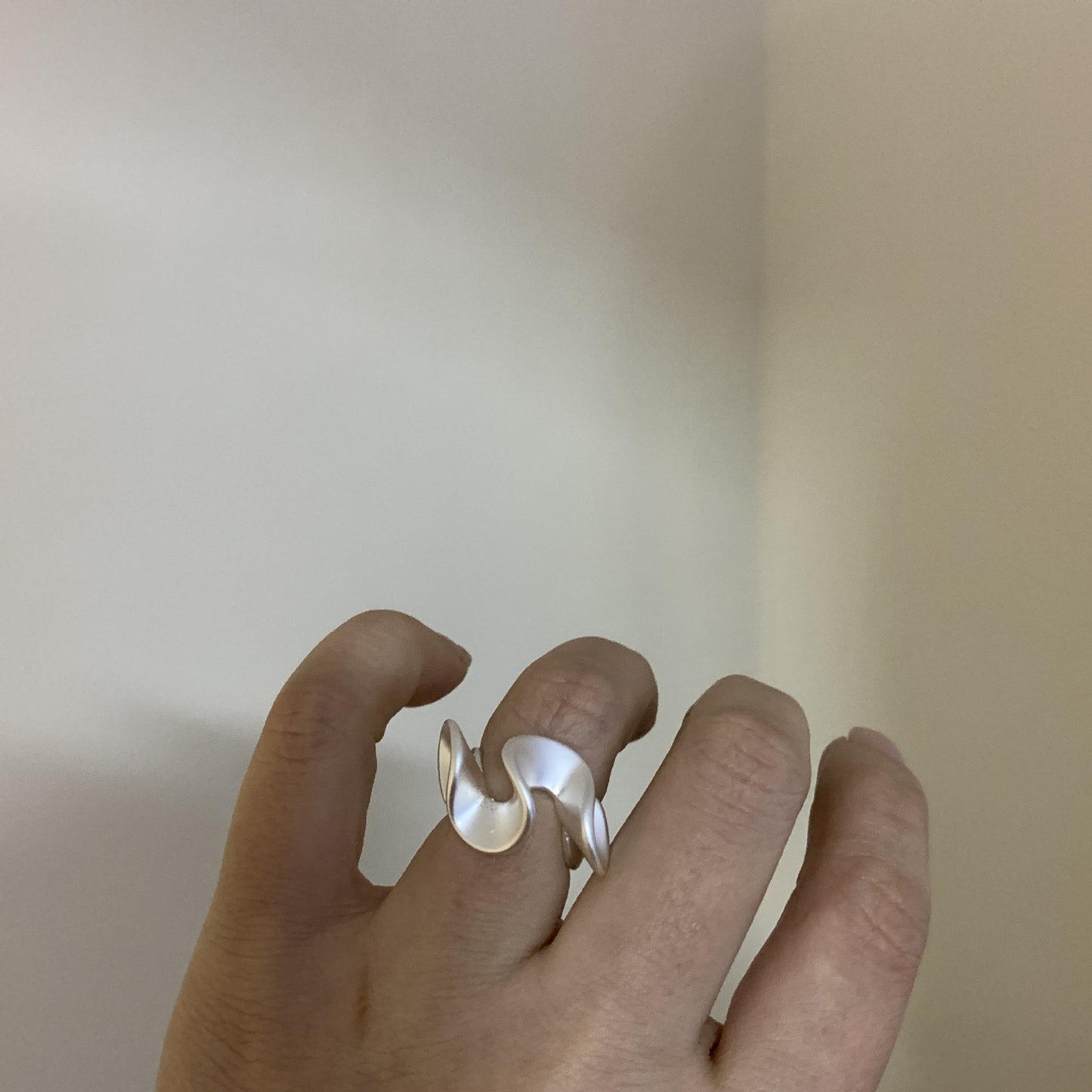 Korean Style Design Retro Three-dimensional Metal Flower Rings