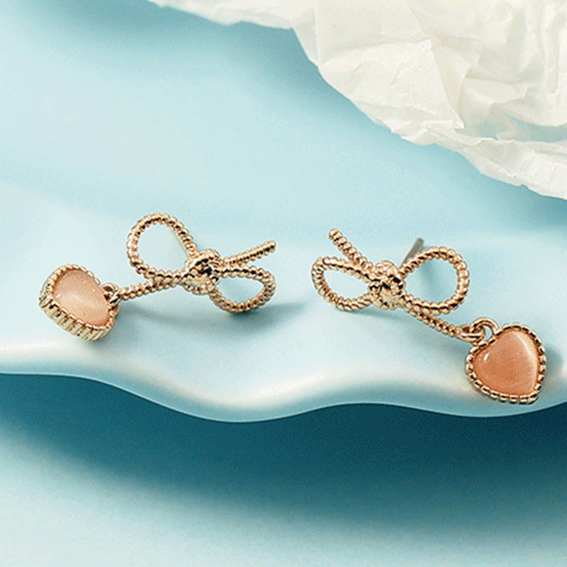 Women's Heart Slimming Simple Small Temperamental Personalized Earrings
