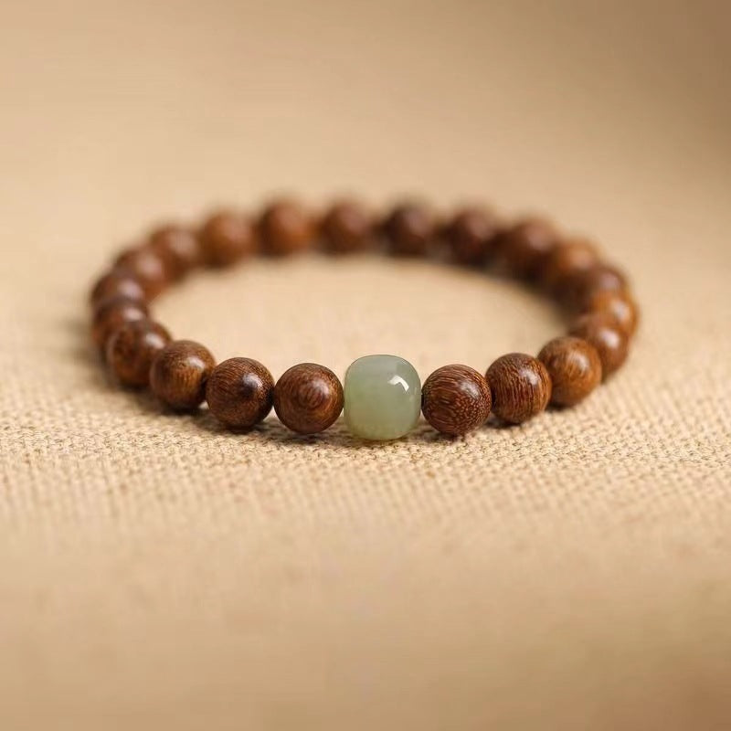 Women's & Men's Blackwood Silkwood Jade Crafts Hand Toy Bracelets