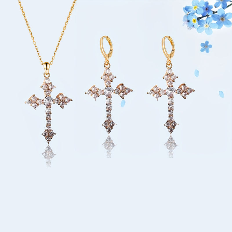 Attractive Fashion Elegant Exquisite Cross Suite Necklaces