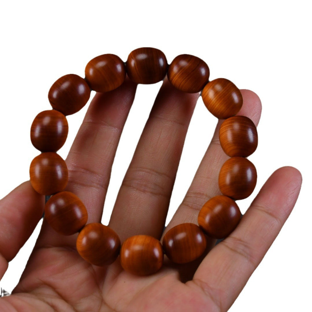 Women's & Men's Arborvitae Lightning Transparent Buddha Beads Live Studio Drainage Temple Bracelet