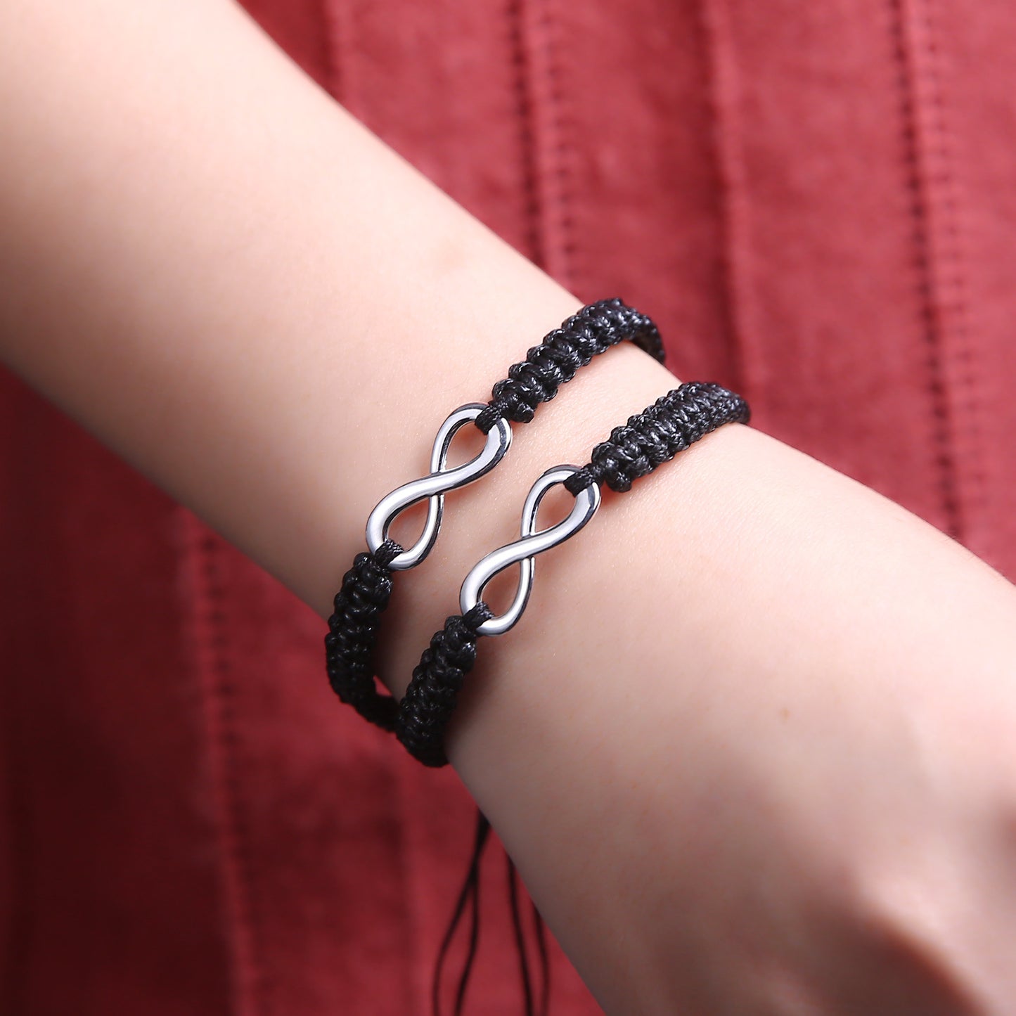 Words Infinite Love Lucky Woven Adjustable Bracelets