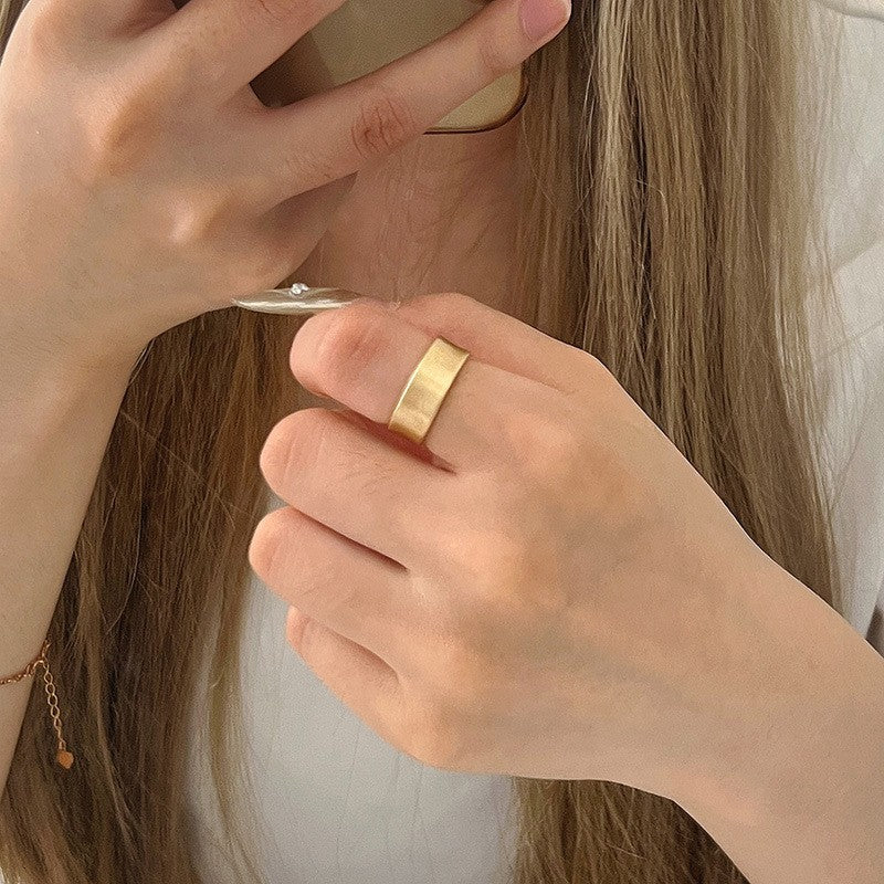 Bends Hitches Gilded Design High-grade Gold Rings