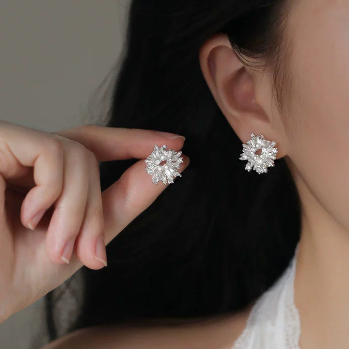 Women's Zircon Tassel Light Luxury High Sense Stud Earrings