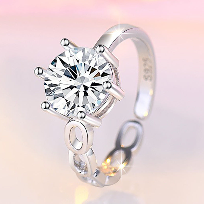 Simple Graceful Karat Diamond Romantic Proposal Rings