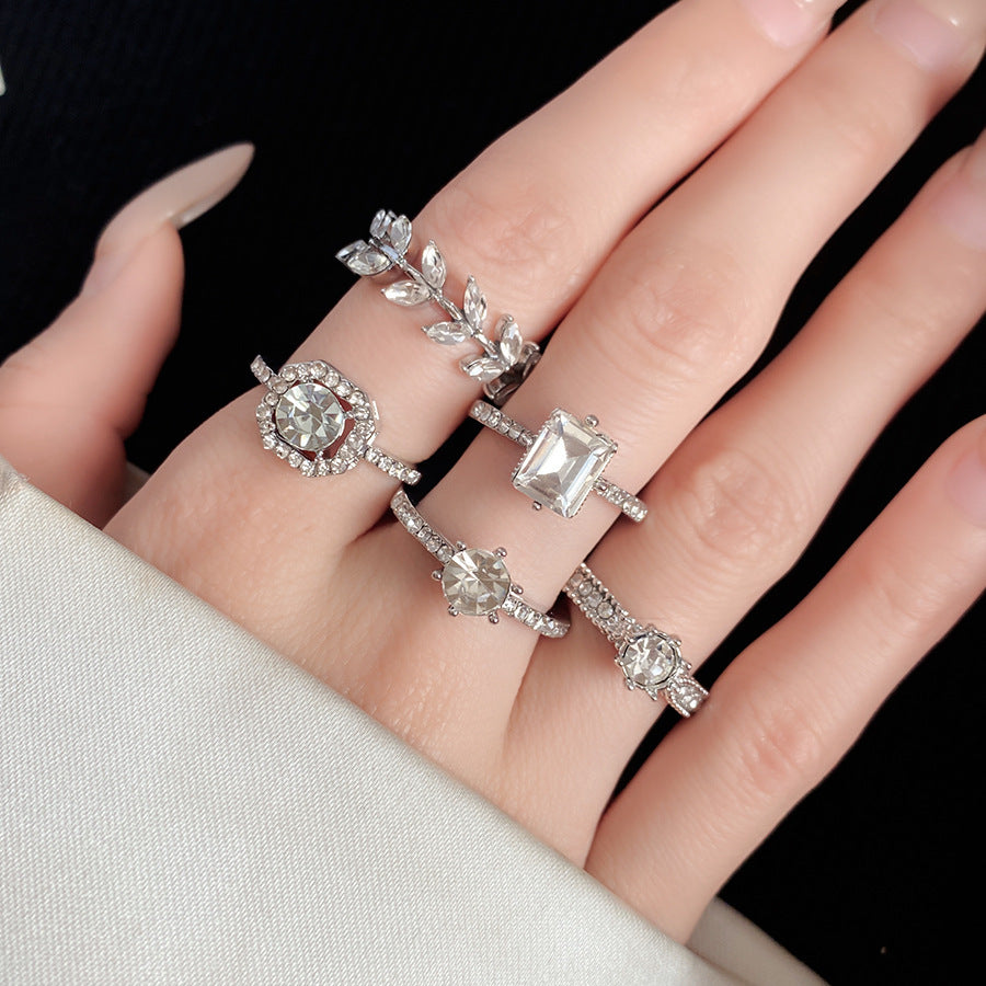 Flower Wheat Open Niche High Sense Index Finger Daily Commuting Bracelets