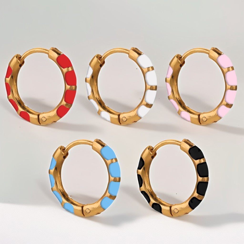 Oil Dripping Stainless Steel Clip Titanium Classic Cute Ear Buckle