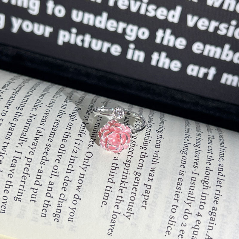 Mori Sweet Dopamine Color Texture Open Female Cold Wind Exquisite Rings