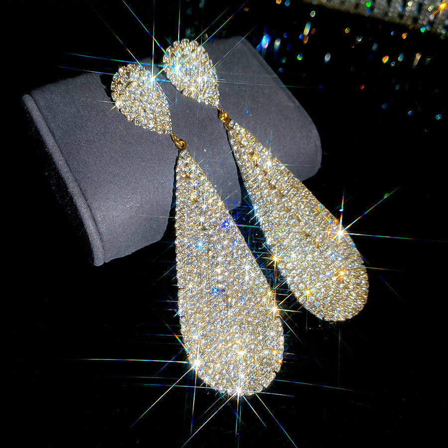 Women's Sier Diamond Tassel Light Luxury High-grade Simple Rings