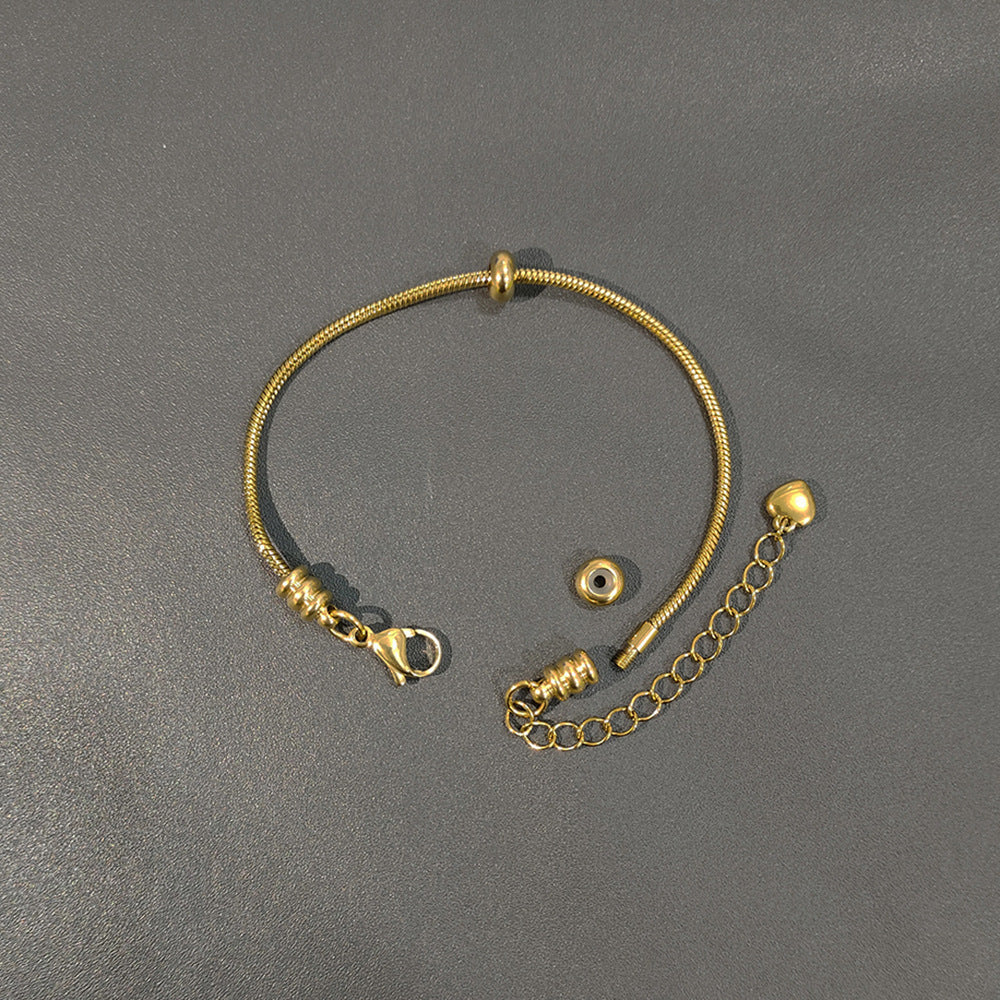 Snake Bones Chain Universal Wear Vacuum Furnace Plating Real Bracelets