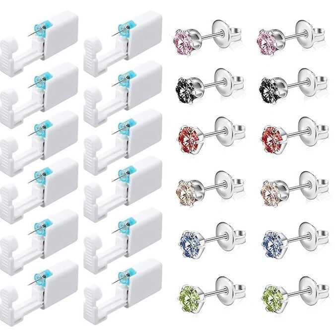 Automatic Second Generation Ear Piercing Gun Eye Stainless Steel Get Stud Earrings