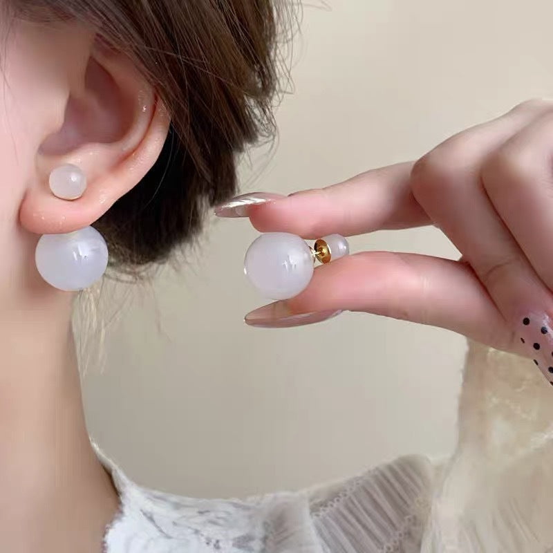 Cherry Lime Bubble Jelly Pearl Female Suitable Earrings