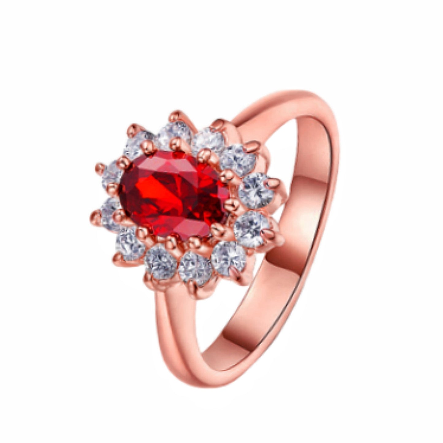 Gemstone Zircon Creative Personality Inlaid Emerald Ring