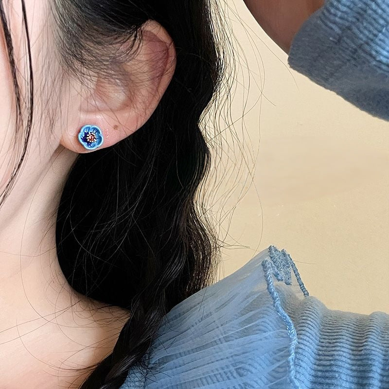 Fresh Sweet Niche Design Exquisite Versatile Daily Commuter Stud Earrings