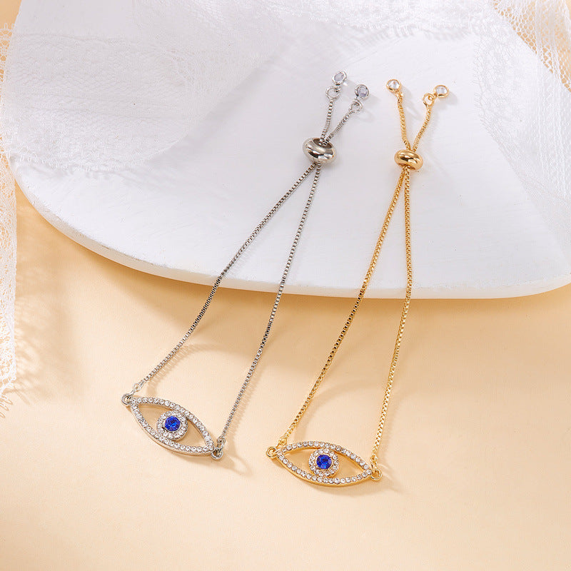 Turkish Devil's Eye Adjustable Vintage Blue Eyes Zircon Bracelets
