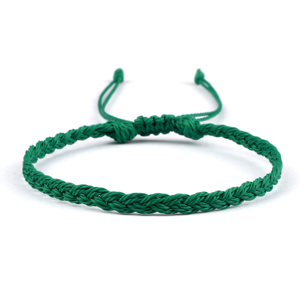 Creative Twist Weave Taiwanese Wax Handmade Hand Unisex Twin Bracelet
