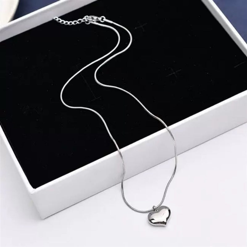 With Hearts Pink Beads High-grade Niche Affordable Luxury Style Stylish Necklace