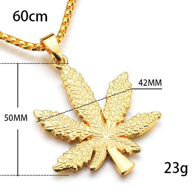 Women's Domineering Big Leaf Maple Long Sweater Necklaces