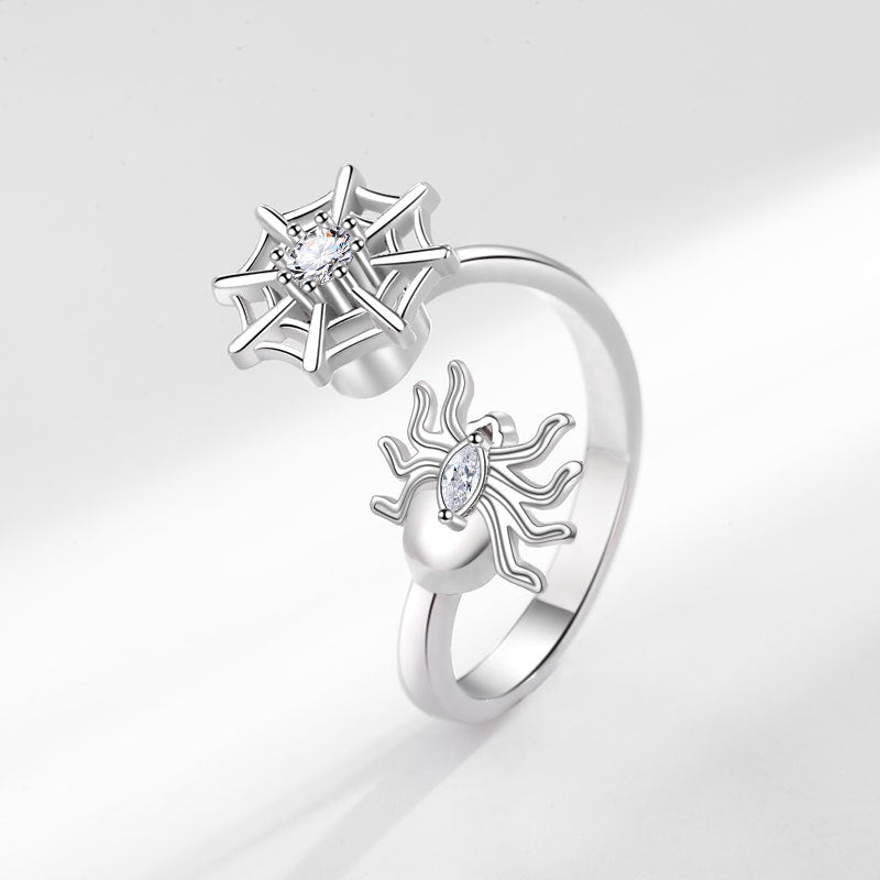 Web Spinning Female Personality Wild Relieve Rings