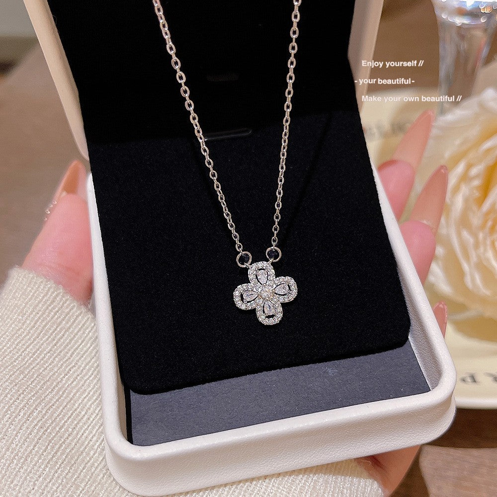 Stainless Steel Copper Opal Ginkgo Leaf Clavicle Day Gift For Necklace