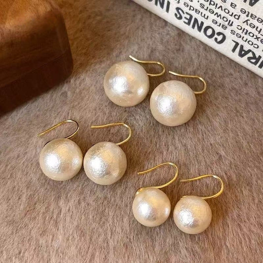 Women's Cotton Pearl Ear Hook High-grade Light Luxury Temperament Rings