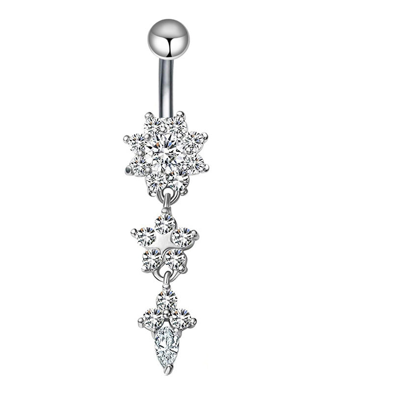 Mix Match Zircon Navel Suit Human Body Rings