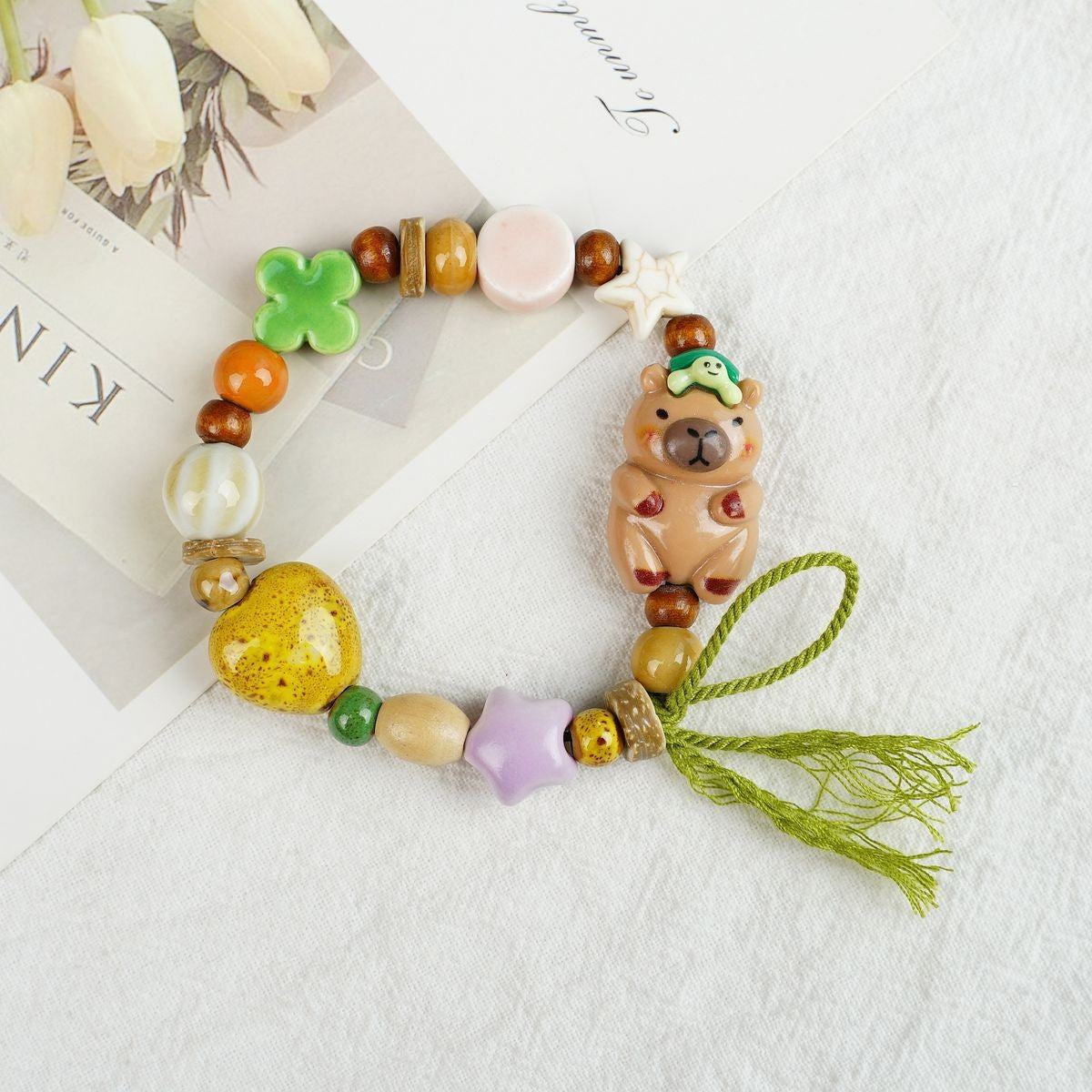 Women's Ceramic Beaded Fresh Antique Ethnic Style Simple For Summer Bracelets