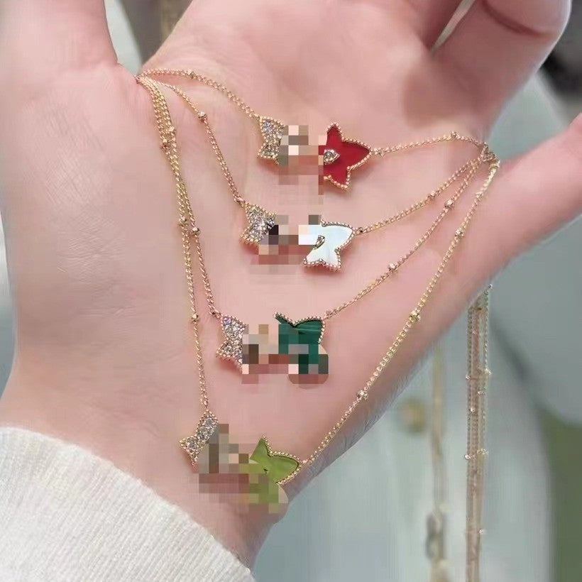 Champagne Double Star Female Tang Wei Necklace