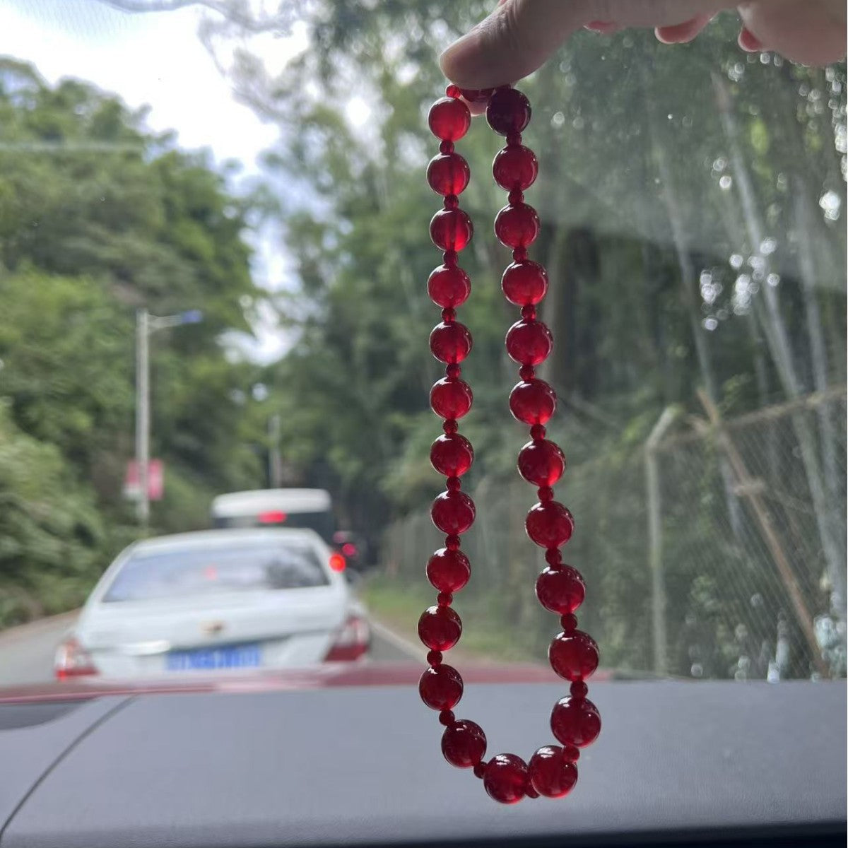 Red High Quality Natural Carnelian Agate Double Circle Bracelets