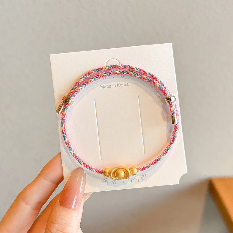 Small Gift Tassel Adjustable Red Rope Dragon Boat Festival Bracelet