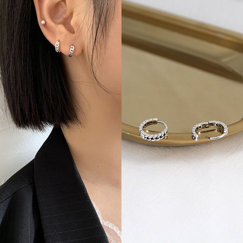 Style Elegant Asymmetry Love Heart Trendy Ear Earrings