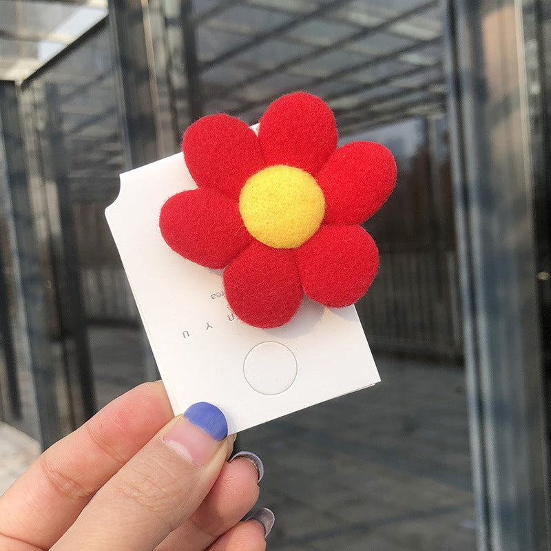 Children's Pop Brooch Barrettes Cute Flowers Creative Bracelets